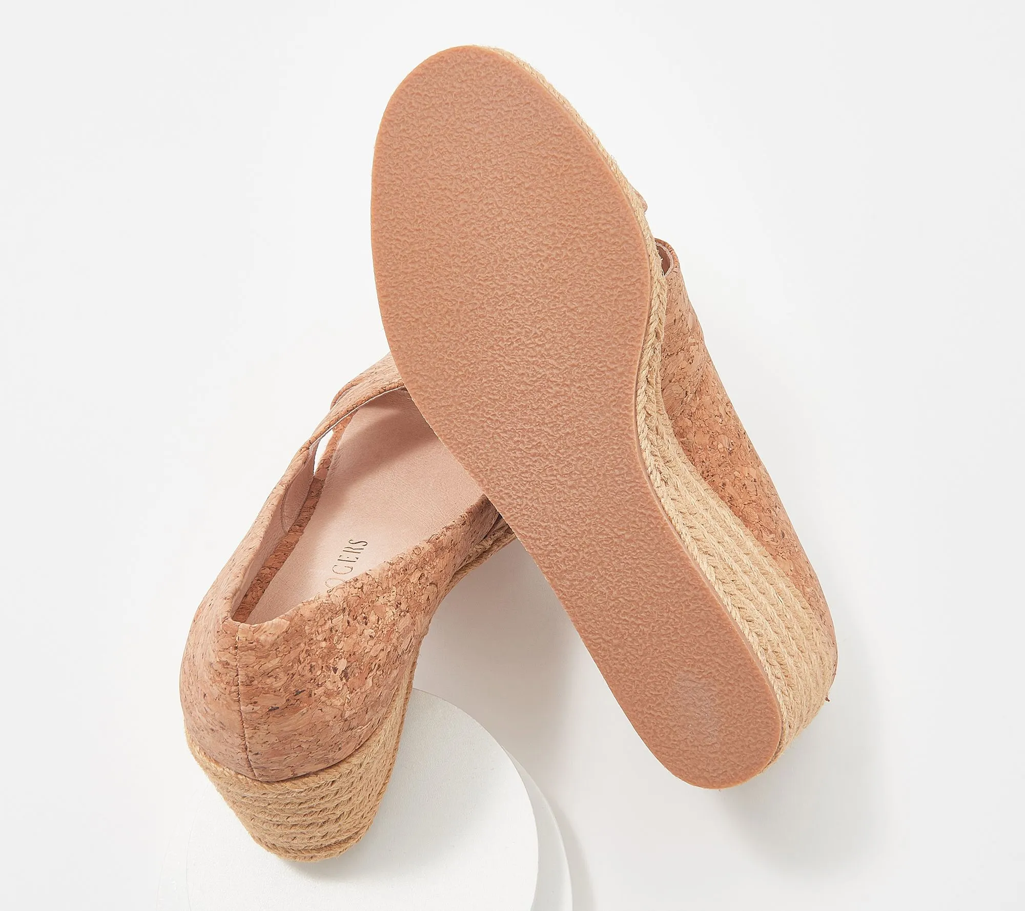 "As Is" Jack Rogers Criss- Cross Wedge Espadrilles - Palmer