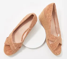 "As Is" Jack Rogers Criss- Cross Wedge Espadrilles - Palmer