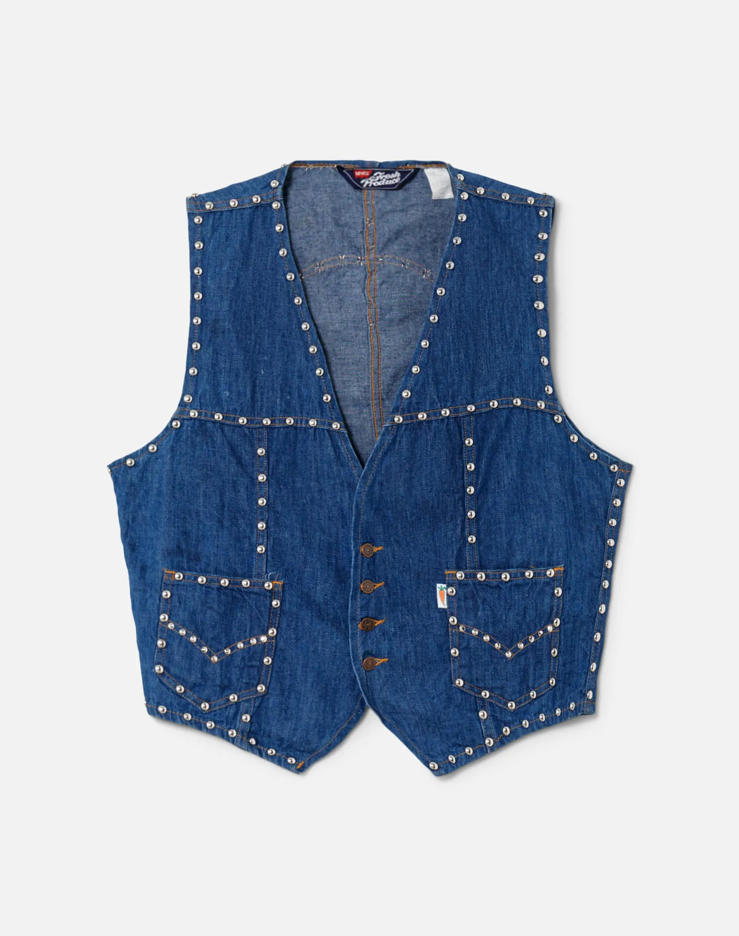 70s Levi's Fresh Produce Studded Vest