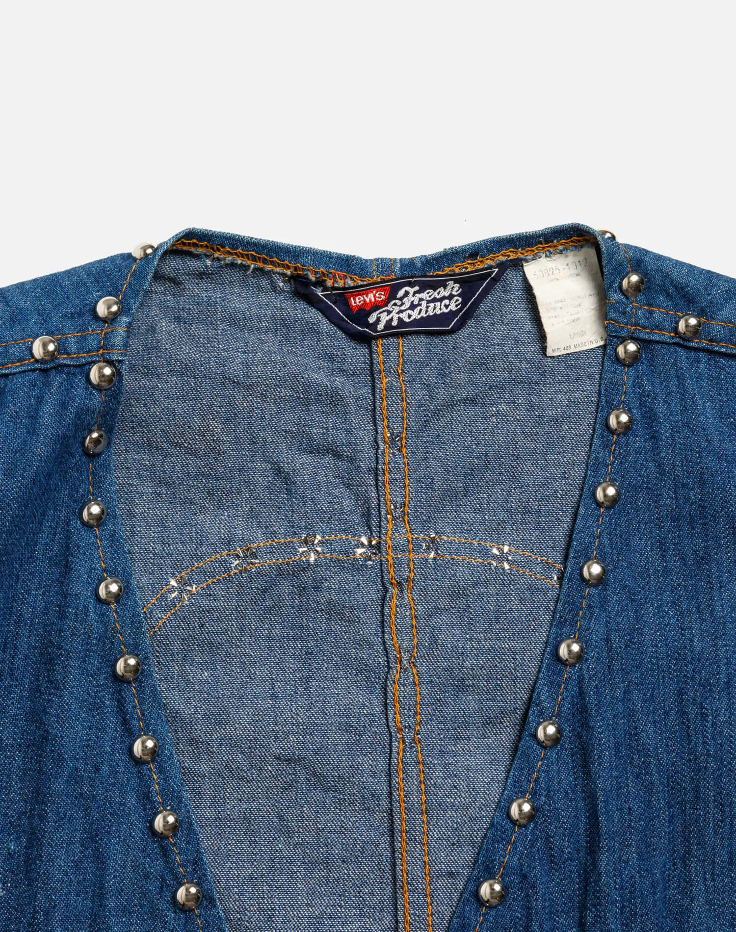 70s Levi's Fresh Produce Studded Vest