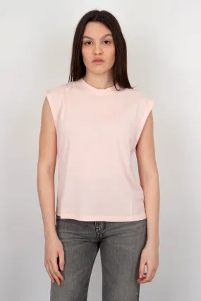 Absolut Cashmere T-shirt Girocollo Suzana Cotone Rosa Chiaro