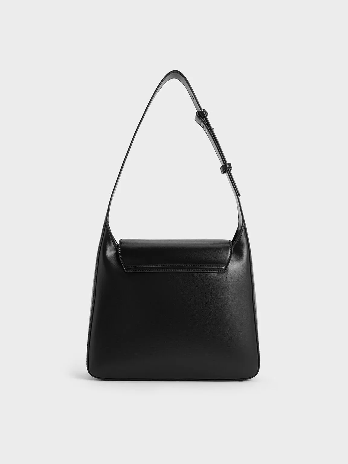 Adelie Envelope Hobo Bag - Noir