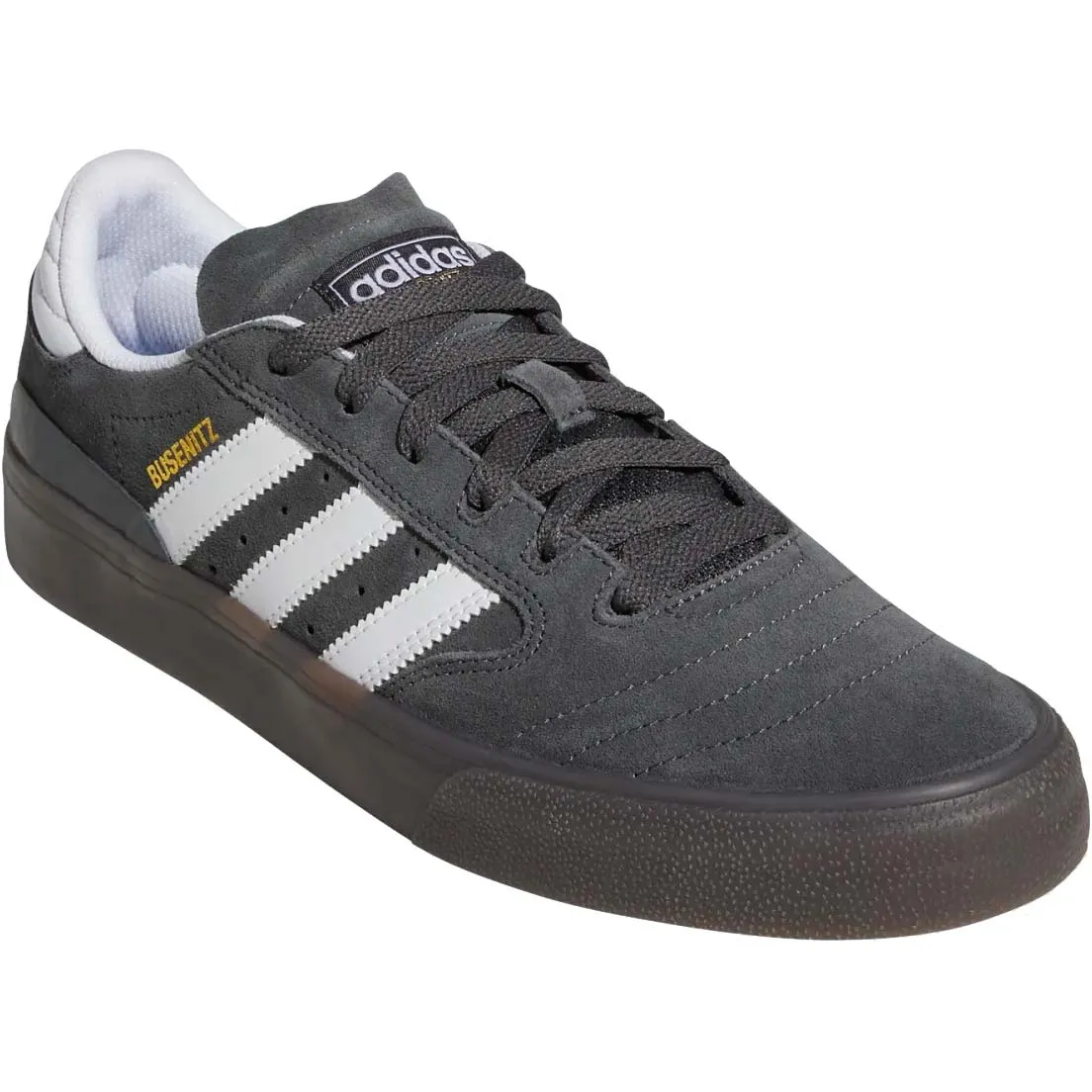 Adidas Busenitz Vulc II Skate Shoes - Grey 6/Cloud White/Blue Bird