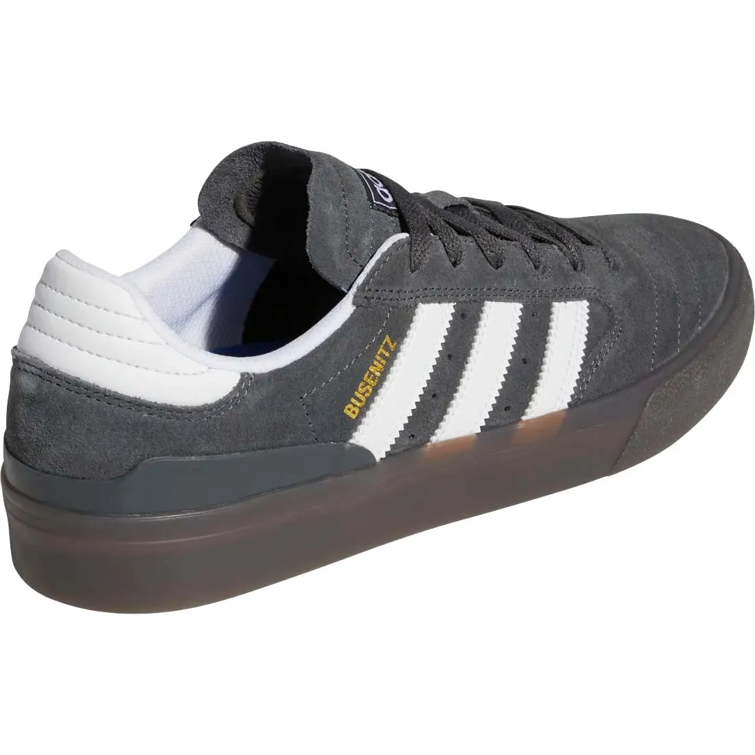 Adidas Busenitz Vulc II Skate Shoes - Grey 6/Cloud White/Blue Bird