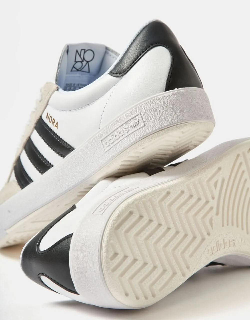 adidas Nora Skate Shoes - White/Core Black/Crystal White