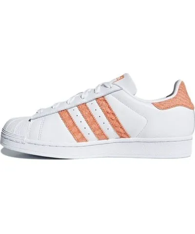 adidas originals Superstar Skate shoes 'White Orange'