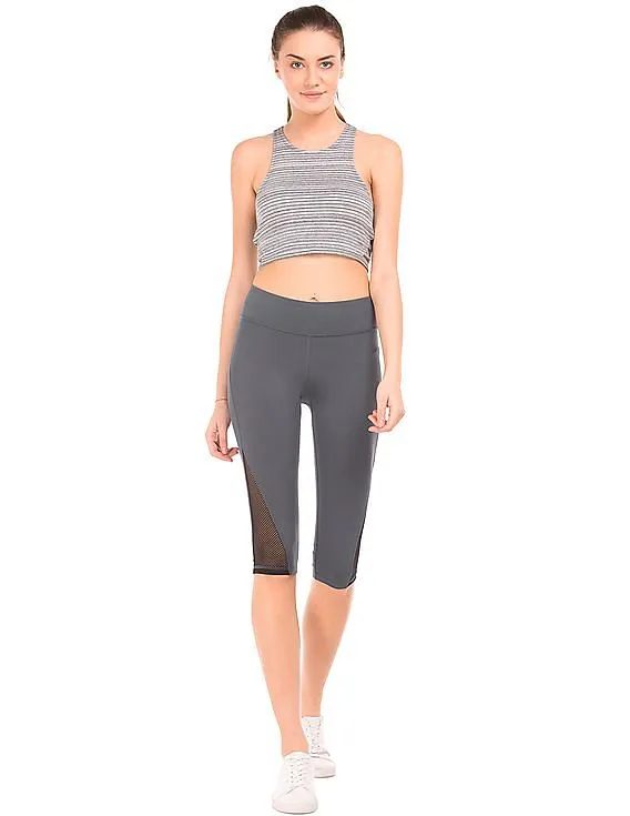 Aeropostale Mesh Inset Cropped Leggings