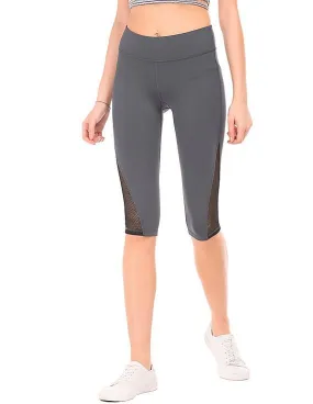 Aeropostale Mesh Inset Cropped Leggings