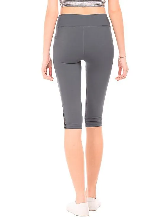 Aeropostale Mesh Inset Cropped Leggings