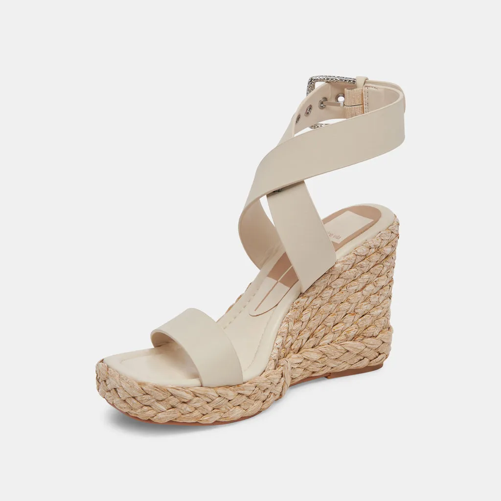 ALDONA Wedges Ivory Leather | Ivory Braided Raffia & Leather Sandals– Dolce Vita 6882427404354