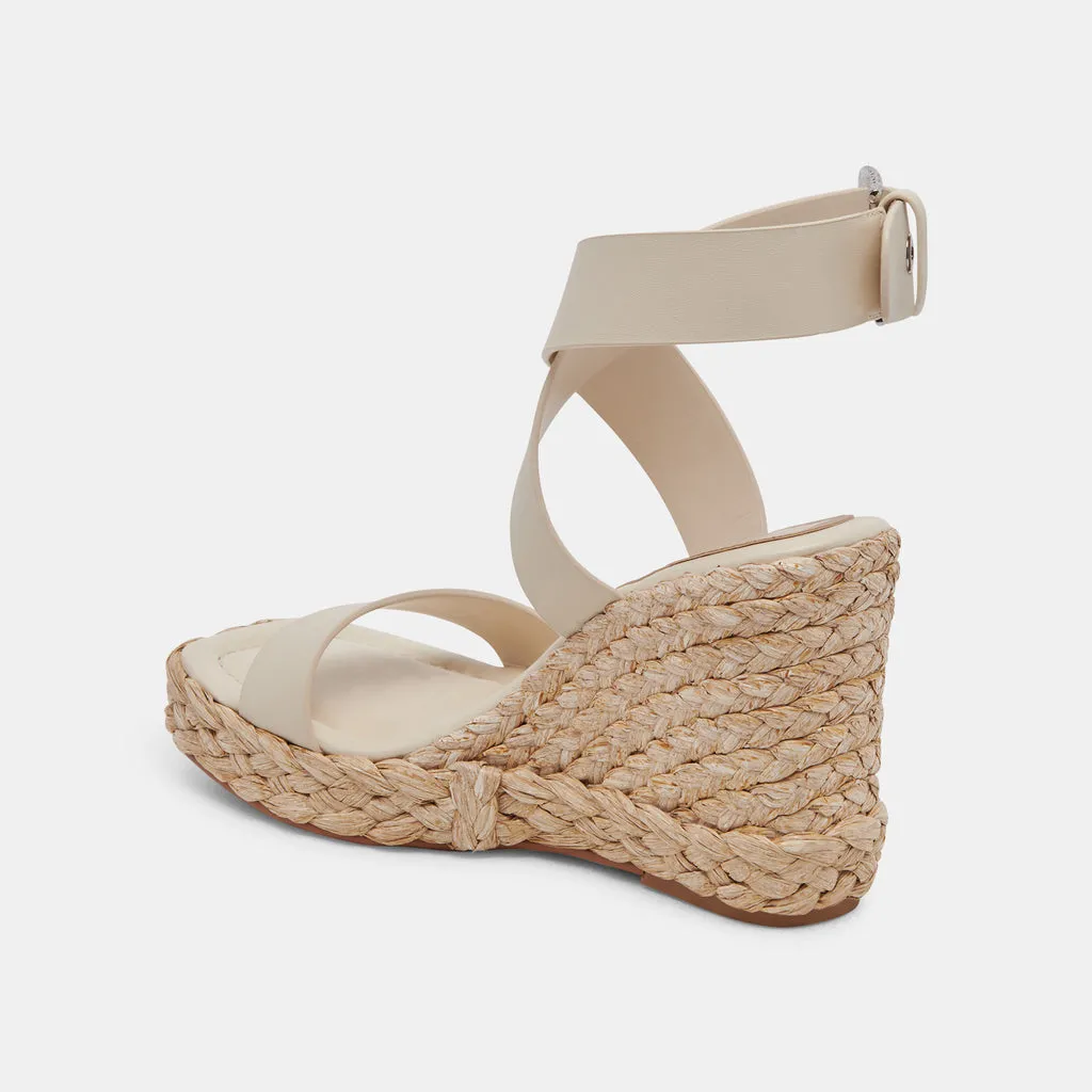 ALDONA Wedges Ivory Leather | Ivory Braided Raffia & Leather Sandals– Dolce Vita 6882427404354