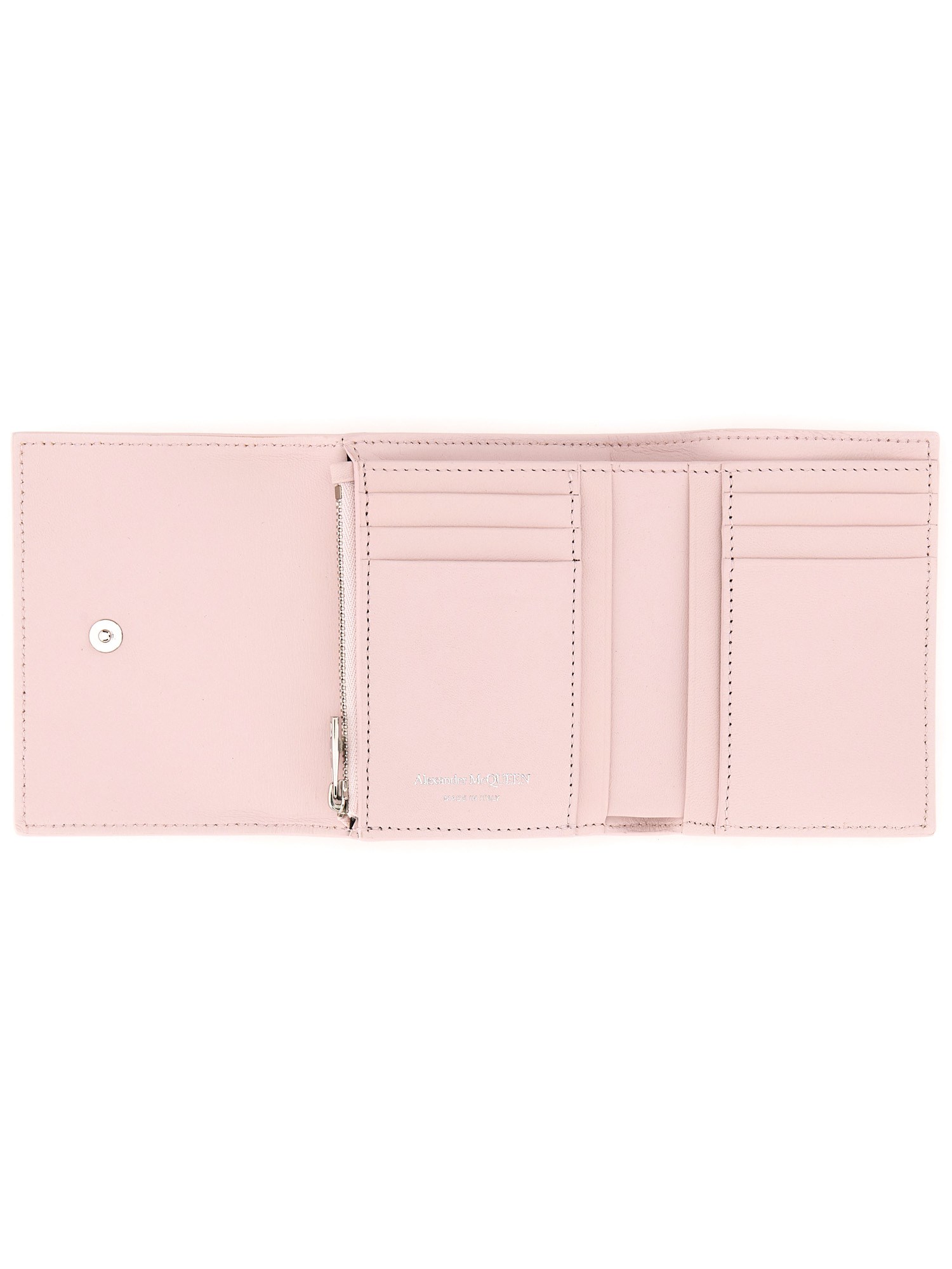 ALEXANDER McQUEEN    TRIFOLD LEATHER WALLET