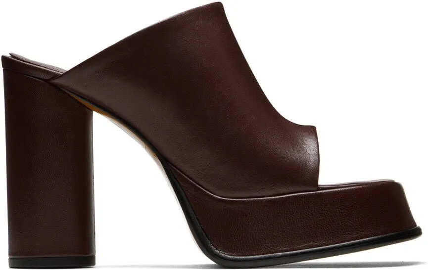 AMBUSH Brown Platform Mules