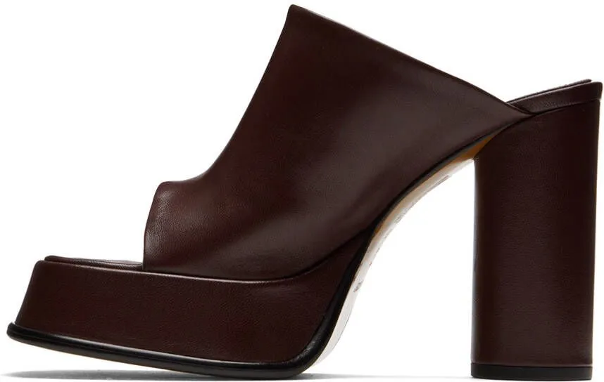 AMBUSH Brown Platform Mules