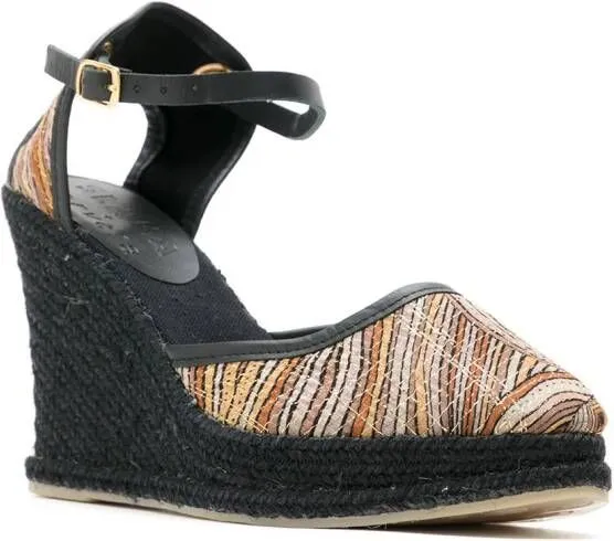 Amir Slama X Cervera printed espadrilles Black