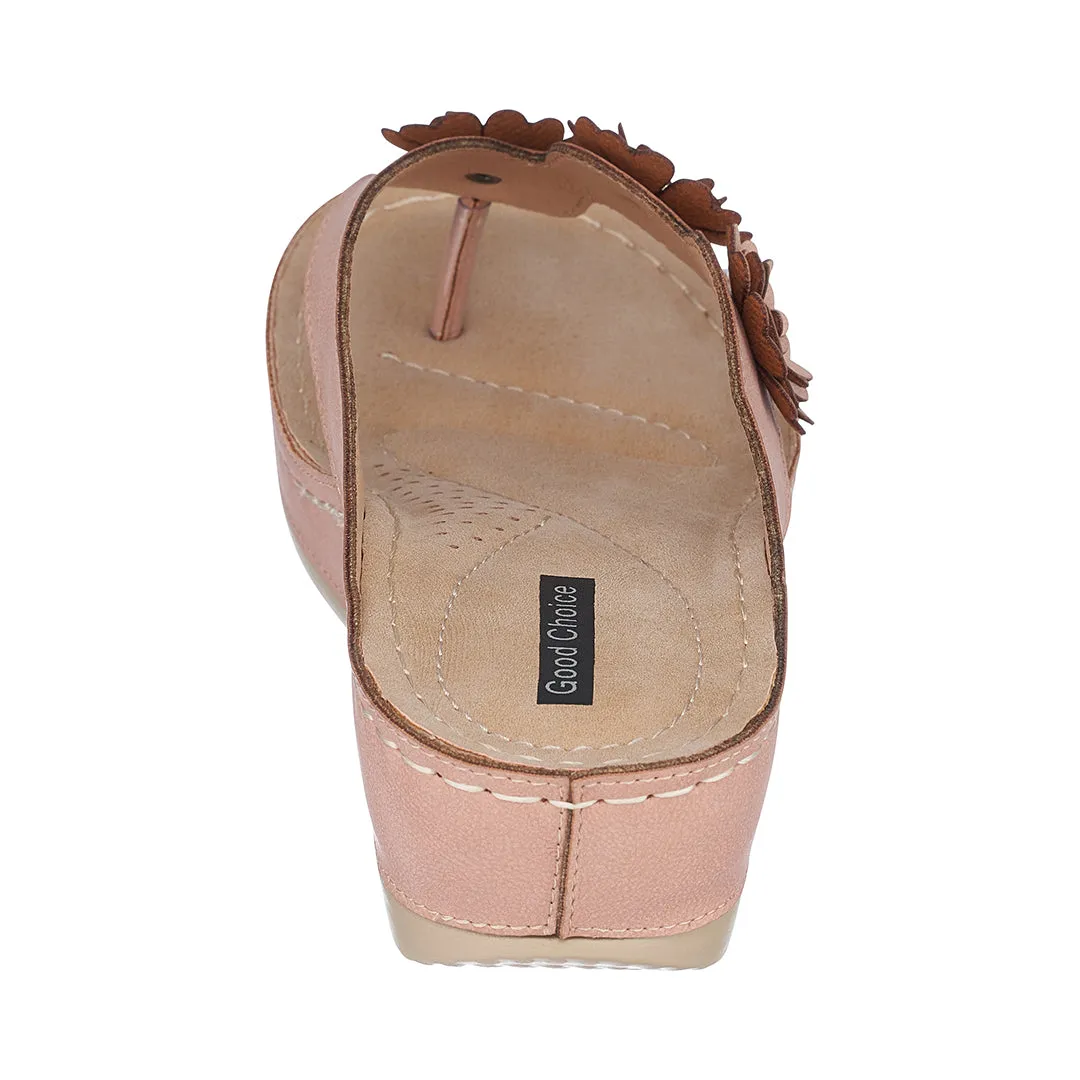 Ammie Blush Wedge Sandals