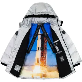 Andy & Evan Space One® x Andy & Evan® Galactic Puffer Jacket, Galaxy White