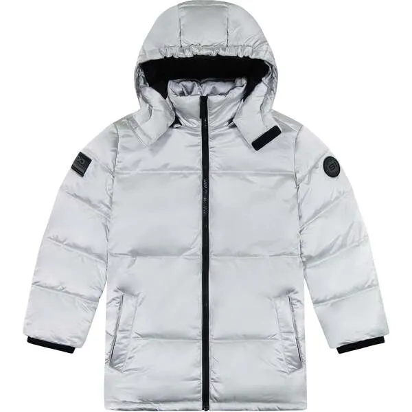 Andy & Evan Space One® x Andy & Evan® Galactic Puffer Jacket, Galaxy White