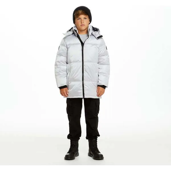 Andy & Evan Space One® x Andy & Evan® Galactic Puffer Jacket, Galaxy White