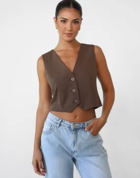 Astylar Vest Top (Coffee)