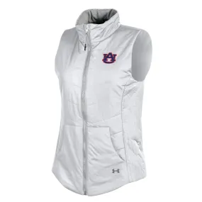 Auburn Tigers Under Armour WOMEN White ColdGear Storm1 Full-Zip Loose Vest