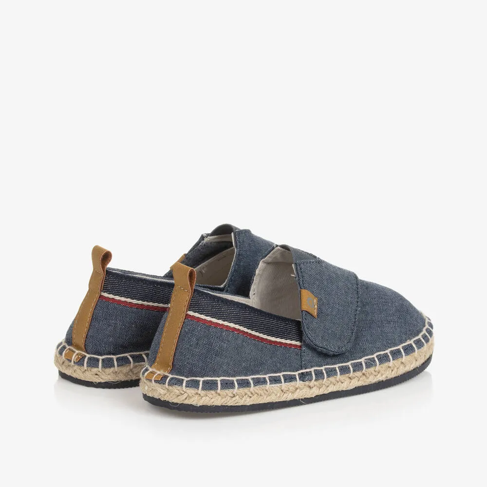 Baby Boys Navy Blue Canvas Espadrilles