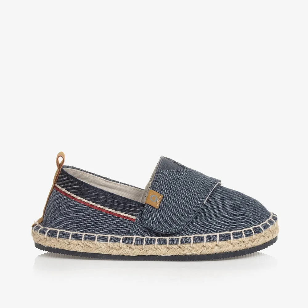 Baby Boys Navy Blue Canvas Espadrilles