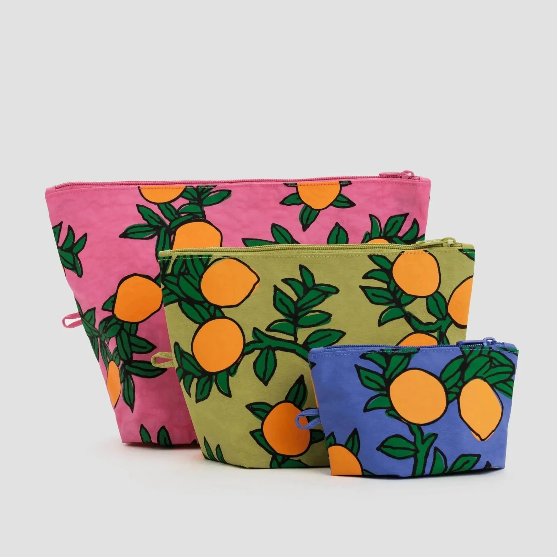 Baggu Go Pouch Set - Orange Tree