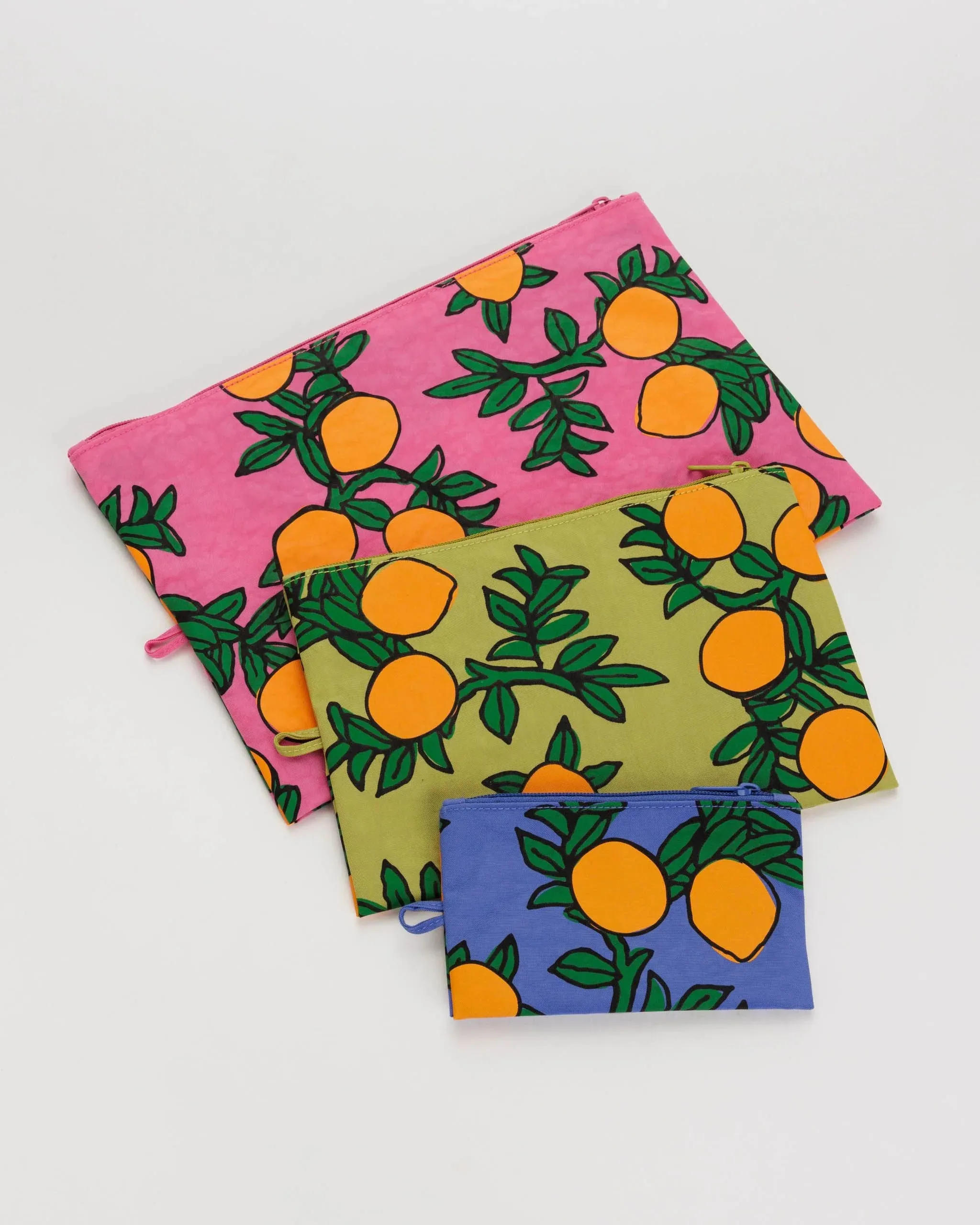 Baggu Go Pouch Set - Orange Tree