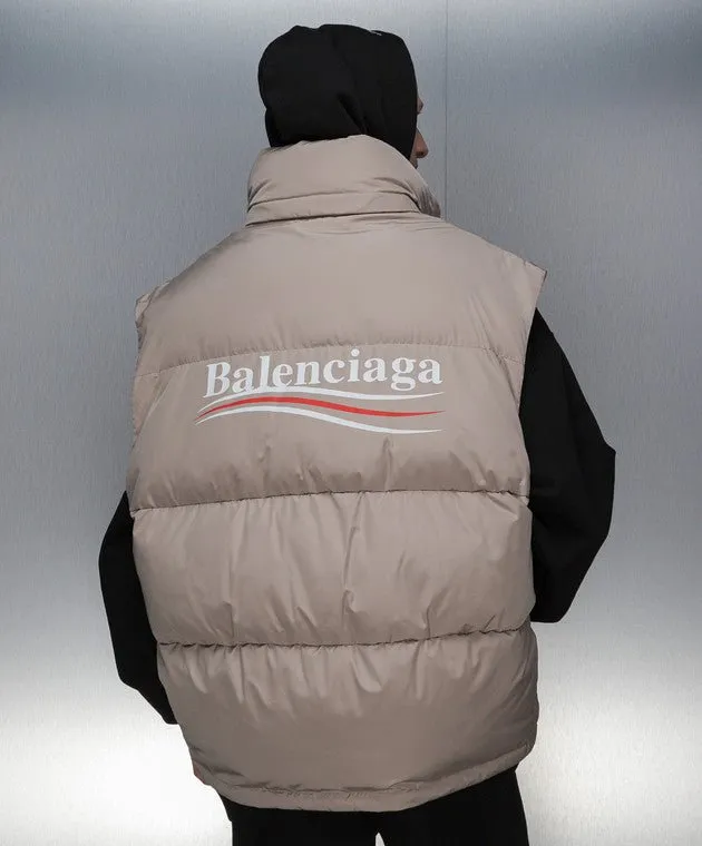 Balenciaga - Gilet matelassé Cocoon à logo imprimé