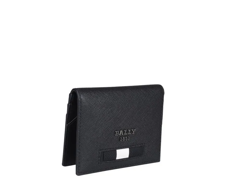 Bally Logo Plaque Foldover Wallet