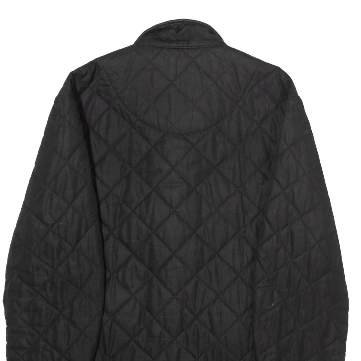 BARBOUR Mens Quilted Jacket Black Diamond S