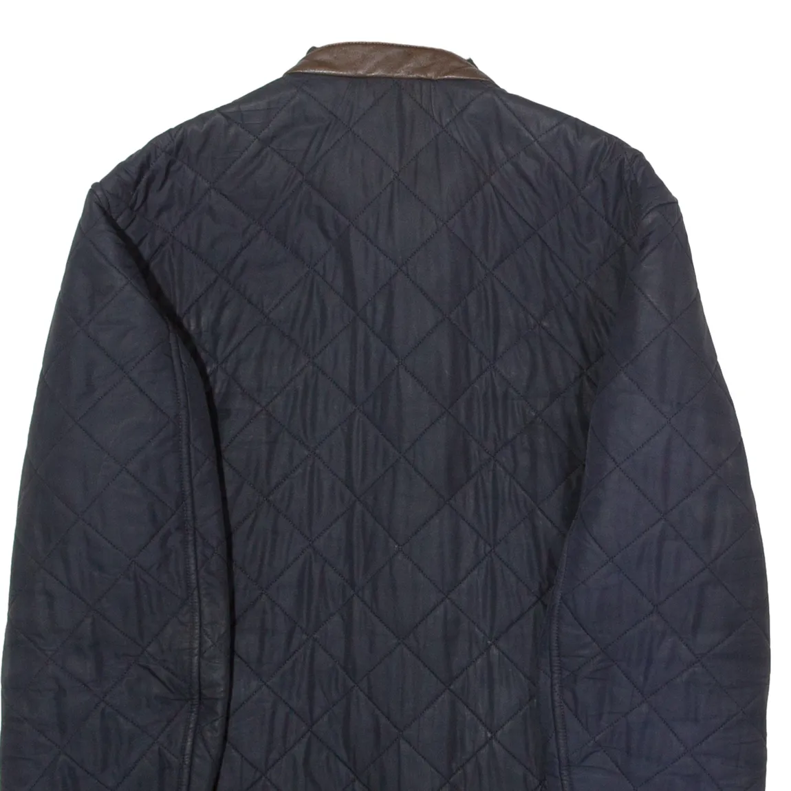 BARBOUR Mens Quilted Jacket Blue Diamond M