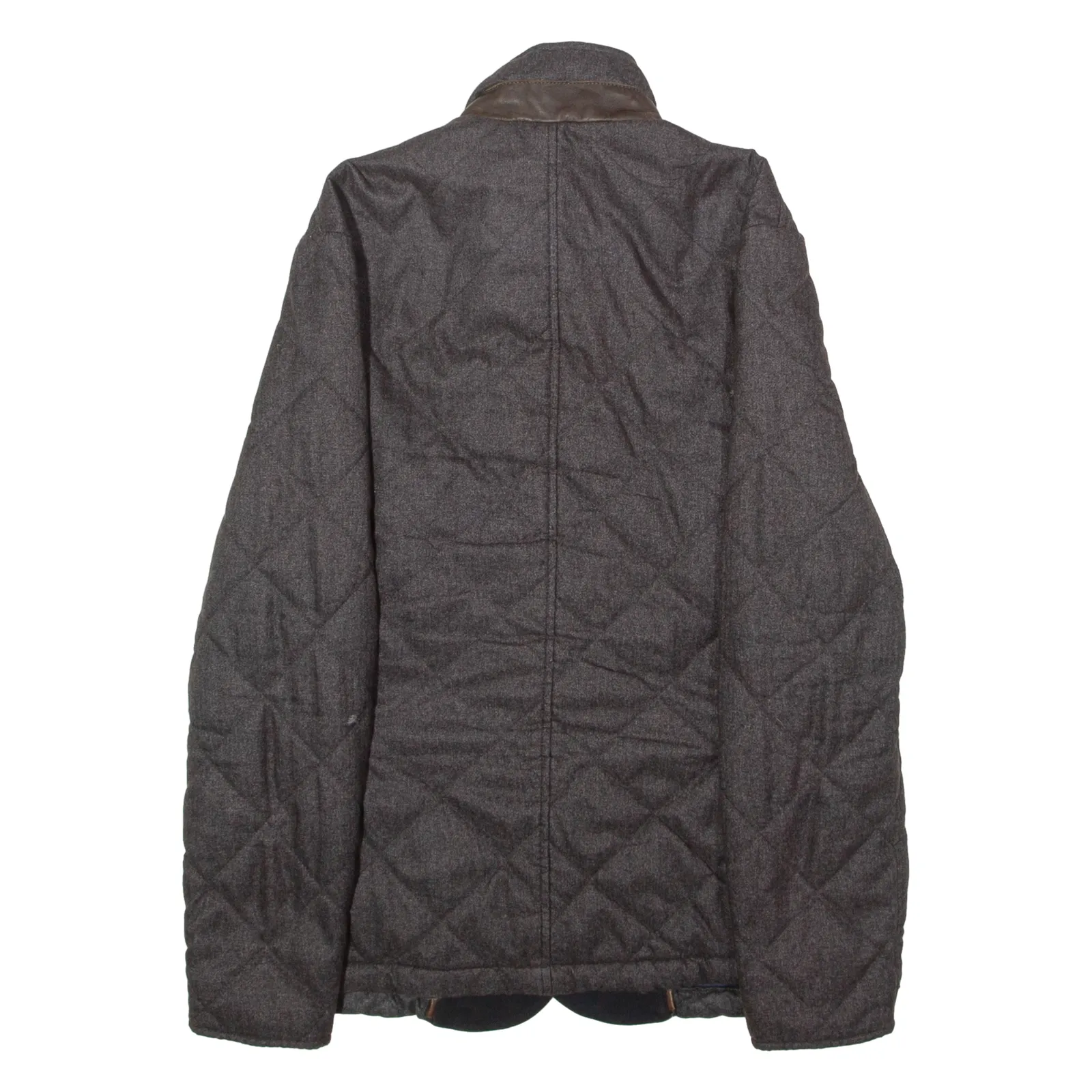 BARBOUR X Land Rover Range Rover Collection Filey Mens Quilted Jacket Grey Flannel Diamond M