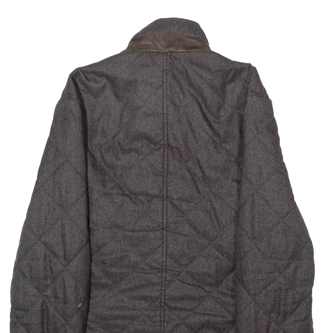 BARBOUR X Land Rover Range Rover Collection Filey Mens Quilted Jacket Grey Flannel Diamond M