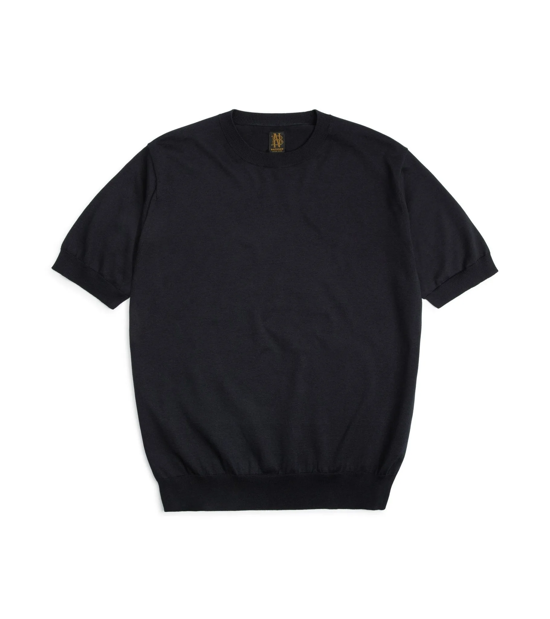 Batoner Sea Island Cotton Knit T-Shirt: Navy