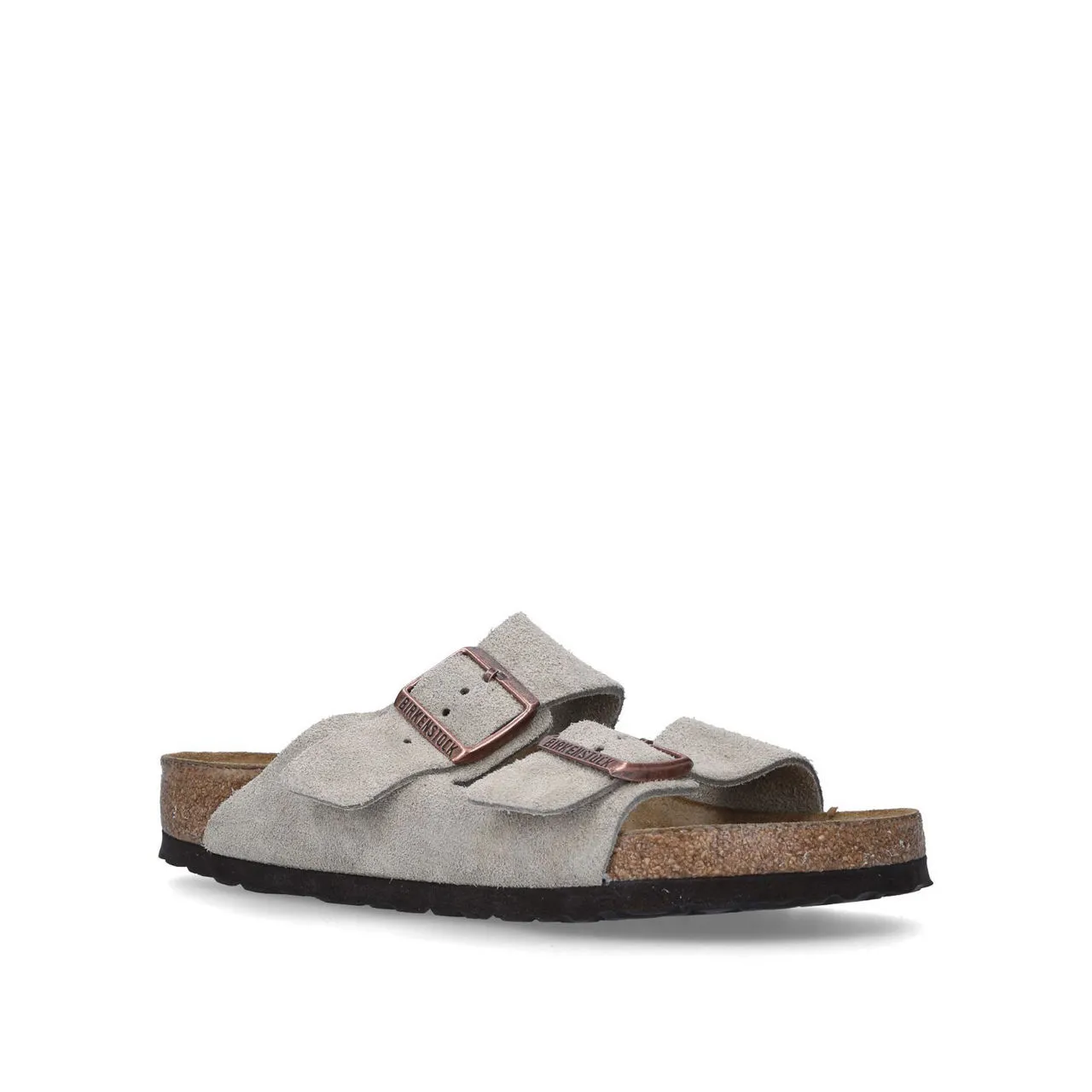 BIRKENSTOCK Arizona Soft Footbed Suede Sandals - Brown