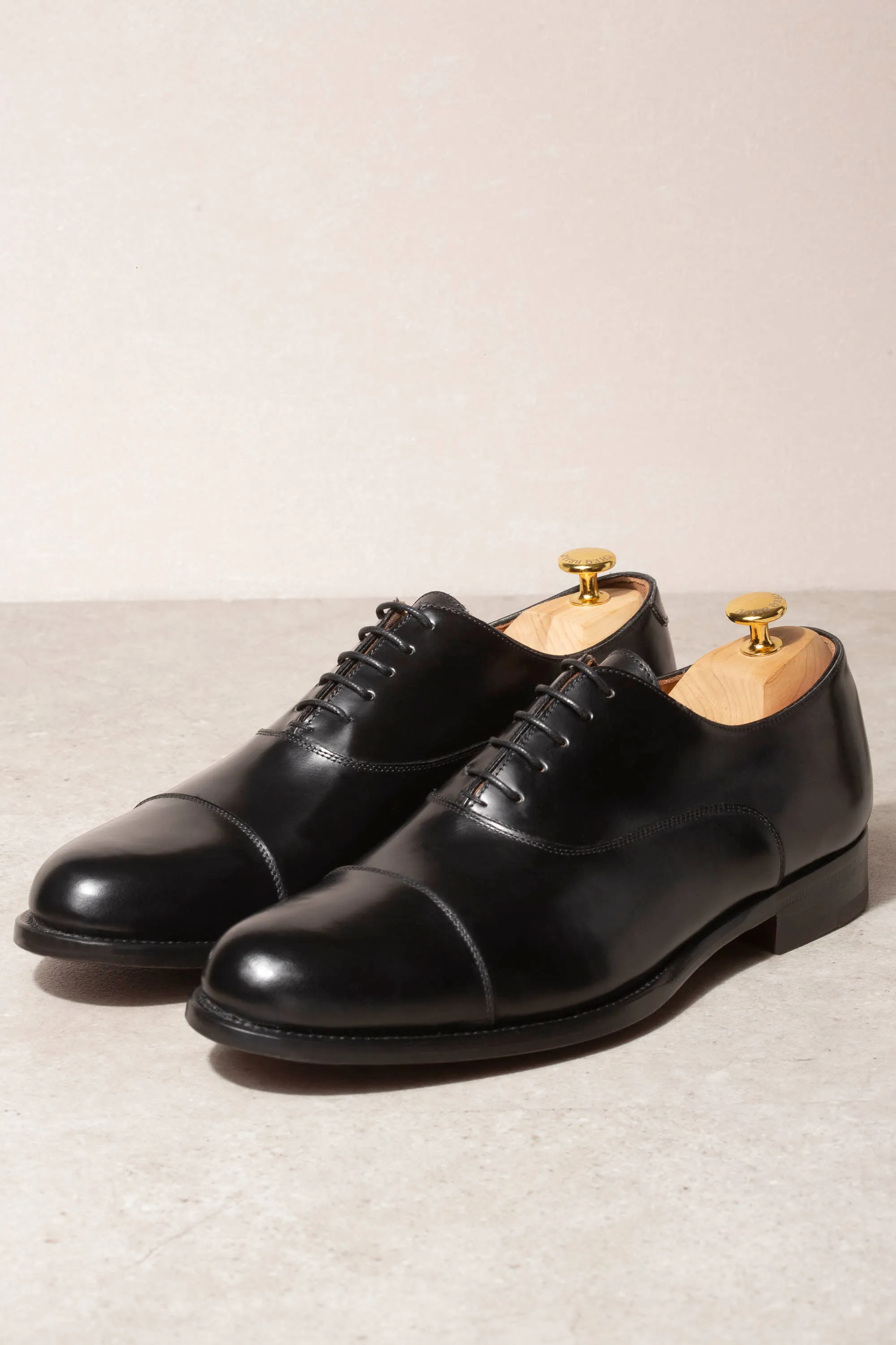 Black Tuxedo Oxfords - Made in Italy