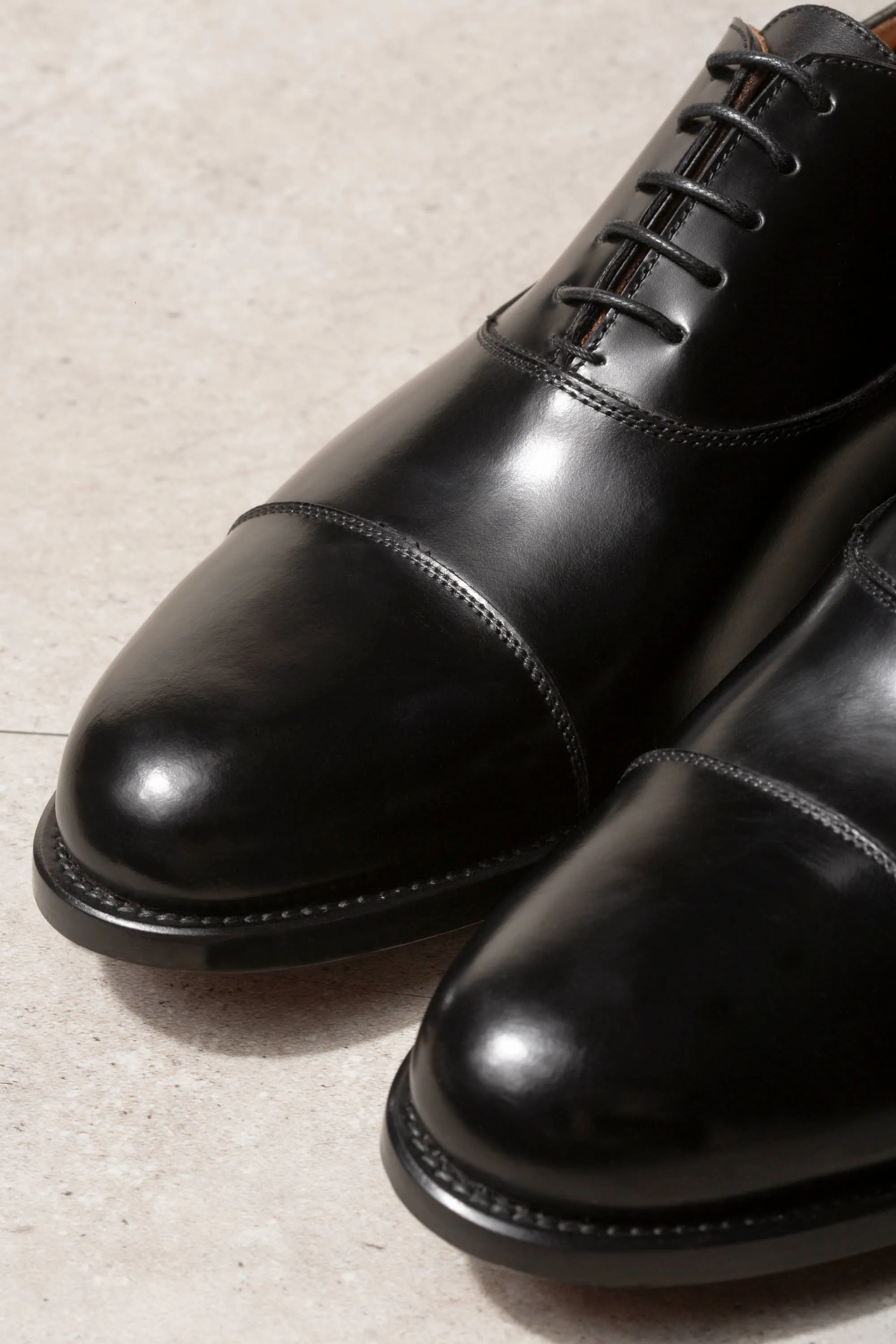 Black Tuxedo Oxfords - Made in Italy