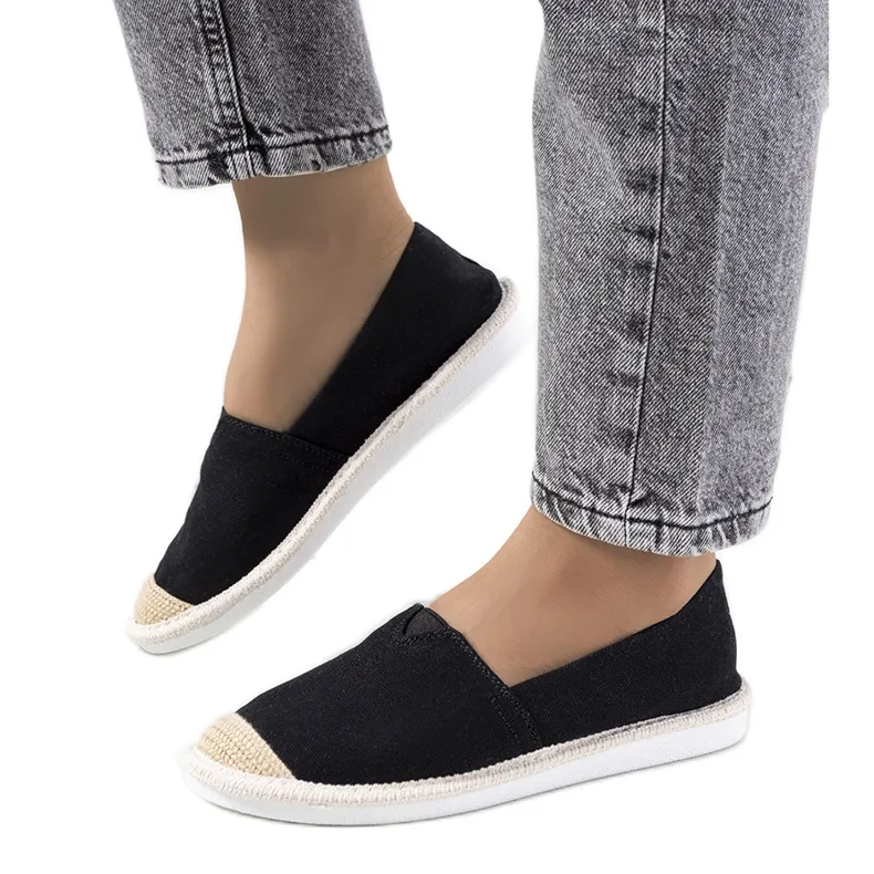 Black women's espadrilles from Tanner