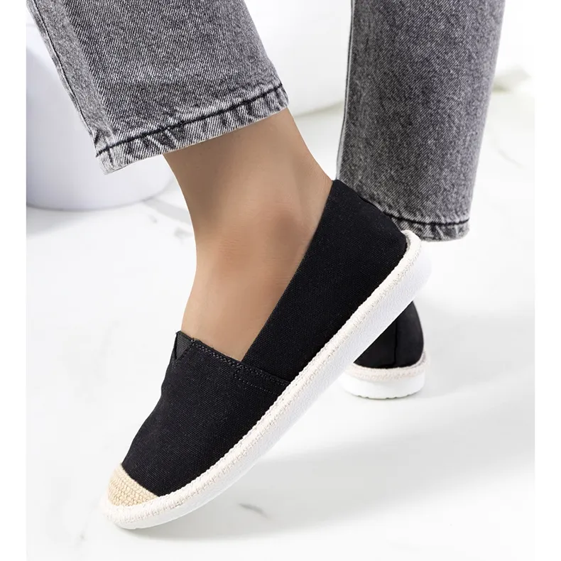 Black women's espadrilles from Tanner