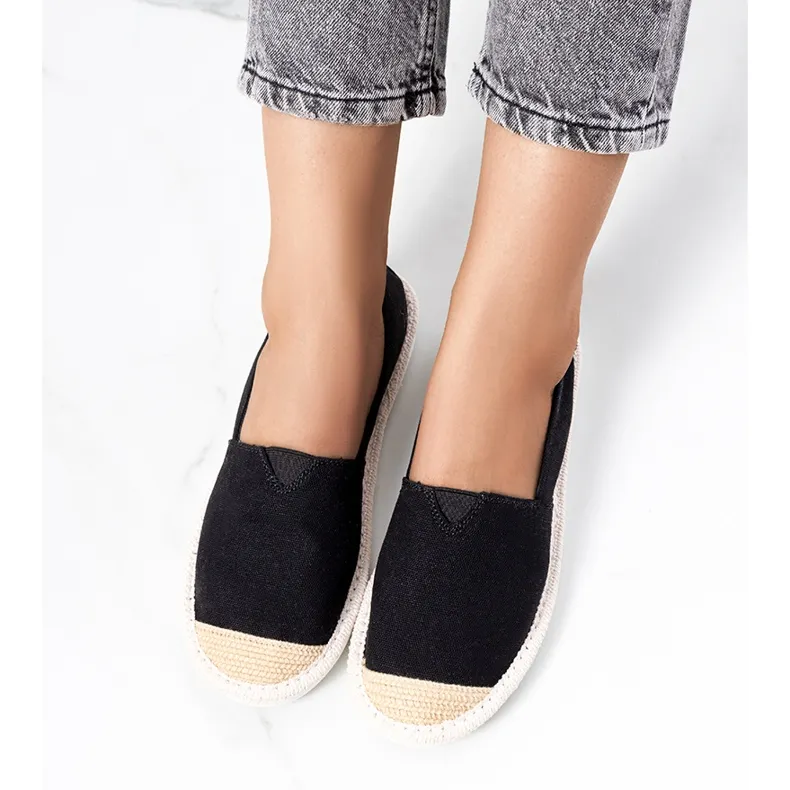 Black women's espadrilles from Tanner