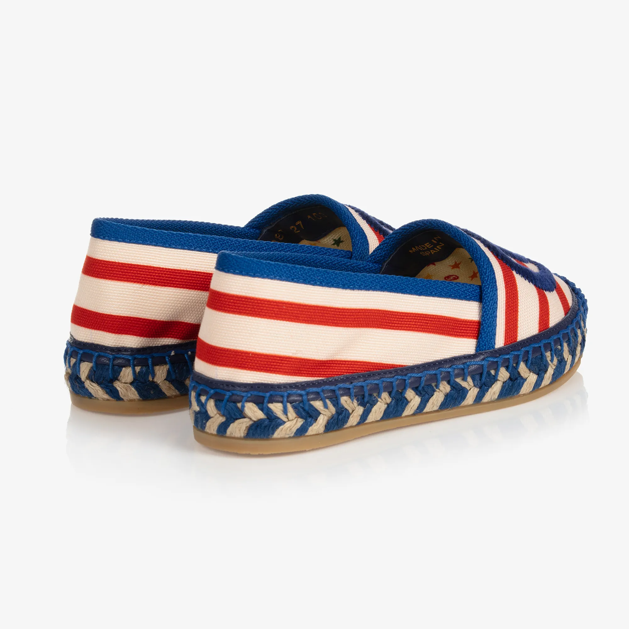 Blue & Red Striped Espadrilles