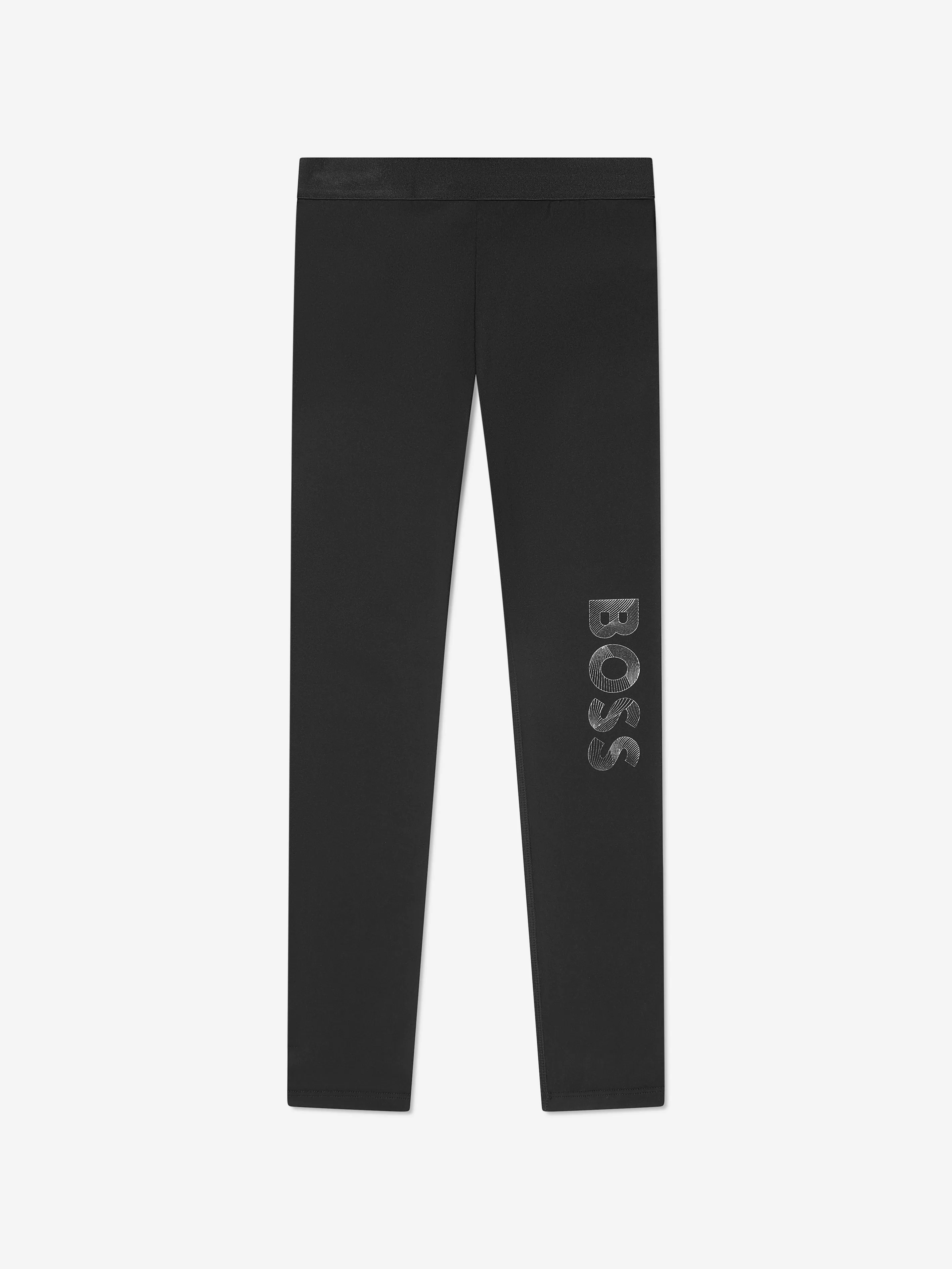 BOSS Girls Logo Leggings in Black