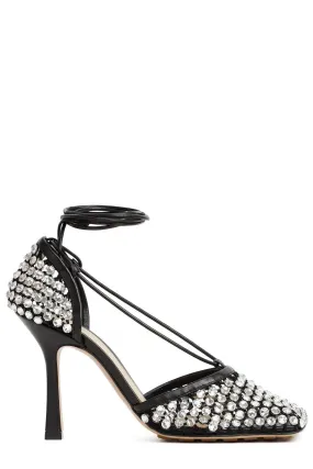 Bottega Veneta Sparkle Stretch Sandals