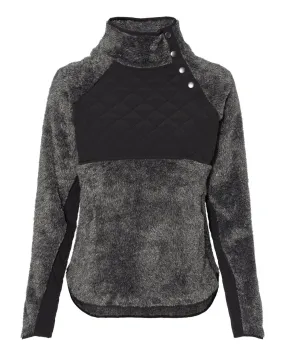 Boxercraft FZ06 Women's Quilted Fuzzy Fleece Pullover SKU: FZ06