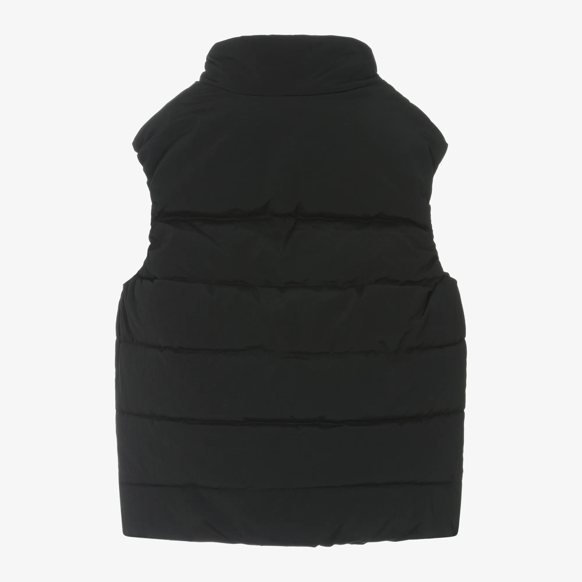 Boys Black Puffer Gilet