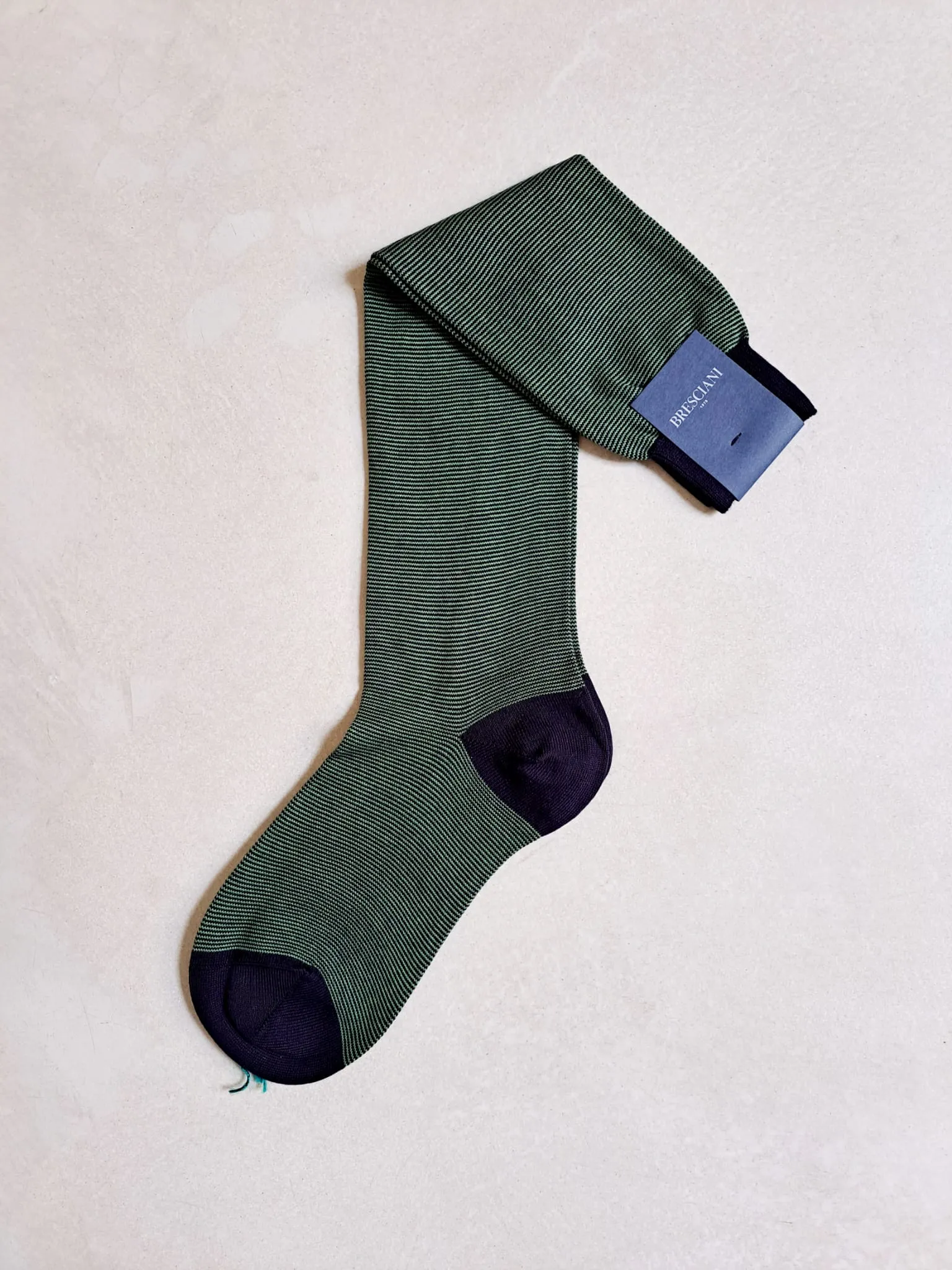 BRESCIANI CALZE RIGA VERDE BLU