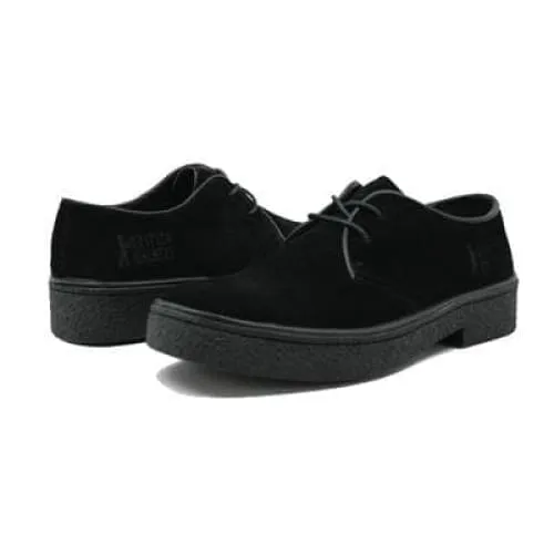 British Walkers Playboy Classic Low Cut Men's Black Suede Oxfords