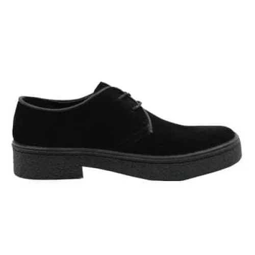 British Walkers Playboy Classic Low Cut Men's Black Suede Oxfords